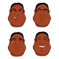 Black male expressions Royalty Free Stock Photo