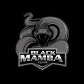 Black Mamba and the kiss of death insignia Royalty Free Stock Photo