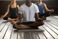 Black man and a group of people in Easy Seat Royalty Free Stock Photo