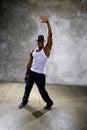 Black Man Performing Hip Hop Dance Choreography