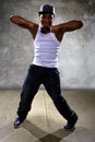 Black Man Performing Hip Hop Dance Choreography