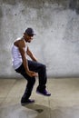 Black Man Performing Hip Hop Dance Choreography Royalty Free Stock Photo