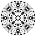 Black mandala Royalty Free Stock Photo