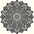 Black Mandala for decorative ornamental