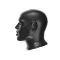 black mannequin head isolated on white Royalty Free Stock Photo