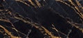 Black Marble Background, Luxury Granite Texture, Natural Marble Stone Pattern, Generative AI Illustration