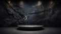 Black Marble Elegance, High End Product Showcase on Luxurious Marble Backdrop