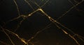 Luxurious black marble texture with golden veins seamless pattern Royalty Free Stock Photo