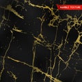 Black marble textures with gold