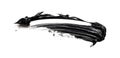 Black mascara brush stroke isolated on white Royalty Free Stock Photo