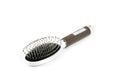 Black massage brush on white background Royalty Free Stock Photo