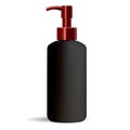 Black matt cleanser dispenser pump bottle