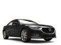 Black Mazda 6 2018 - 2021 model - closeup shot - 3D Illustration