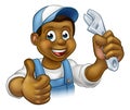 Black Mechanic or Plumber Handyman