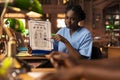 Black med school students team reading anatomy textbooks and thesis notes Royalty Free Stock Photo