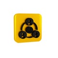 Black Meeting icon isolated on transparent background. Business team meeting, discussion concept, analysis, content