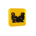 Black Meeting icon isolated on transparent background. Business team meeting, discussion concept, analysis, content