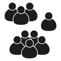 black men group icon. Community icon set. Business team symbol. People icon set. Office icon set. Vector illustration. Royalty Free Stock Photo