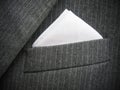 Black Men's Suit Chest Pocket