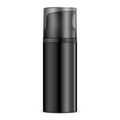 Black mens cosmetics moisturizer dispenser bottle