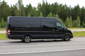 Black Mercedes-Benz Van at Speed Royalty Free Stock Photo