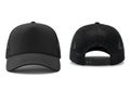 Black mesh cap with front panel Royalty Free Stock Photo