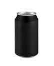 Black Metal Aluminum Beverage Drink Can