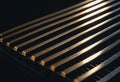 Black metal comb grate background Royalty Free Stock Photo
