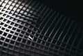 Black metal comb grate background Royalty Free Stock Photo
