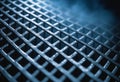 Black metal comb grate background Royalty Free Stock Photo