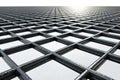 Black metal grid background 3D illustration Royalty Free Stock Photo