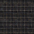 Black metal grid background with square cells Royalty Free Stock Photo