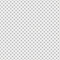 Black metal grid in squares on a white background. Crossed diagonal lines. Geometric texture. Seamless repeating pattern. Royalty Free Stock Photo