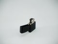 Black Metal Lighter  On a White Background Royalty Free Stock Photo