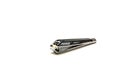 Black metal nail clipper on isolated white background Royalty Free Stock Photo