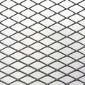 Black metal nets on white background in square shape. Royalty Free Stock Photo