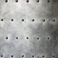 Black metal plate or armour texture with rivets Royalty Free Stock Photo