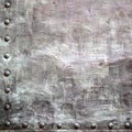 Black metal plate or armour texture with rivets Royalty Free Stock Photo