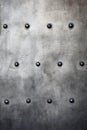 Black metal plate or armour texture with rivets Royalty Free Stock Photo