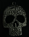 Black metal skull face with unique design (wall hanging) HALLOWEEN decoration