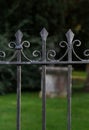 Black Metal Spiked Wrought Iron Fence Oxford
