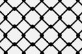 Black metal squares on a white background welded together Royalty Free Stock Photo