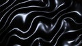 Black metal texture with waves, liquid dark metallic