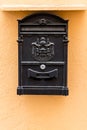 Black metallic Mailbox