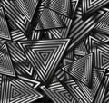 Black and metallic triangles abstract background Royalty Free Stock Photo