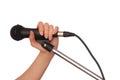 Black microphone Royalty Free Stock Photo