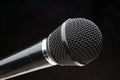 Black microphone Royalty Free Stock Photo