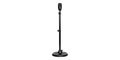 Black microphone stand with microphone isolated on transparent background Royalty Free Stock Photo