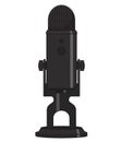 Black microphone on a white background Royalty Free Stock Photo
