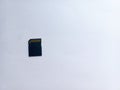 Black MicroSD to SDHC Memory Card Adapter Royalty Free Stock Photo